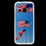 Coque HTC One Mini 2 Drapeaux USA