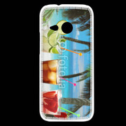 Coque HTC One Mini 2 Cocktail sur la plage