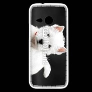 Coque HTC One Mini 2 Chiot blanc 5