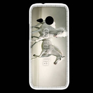 Coque HTC One Mini 2 Chevaux blancs