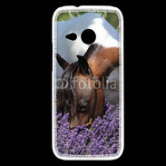 Coque HTC One Mini 2 Cheval sentant la lavande 