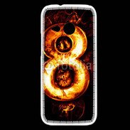 Coque HTC One Mini 2 Huit en feu