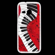 Coque HTC One Mini 2 Abstract piano 2
