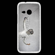 Coque HTC One Mini 2 Escrime noir et blanc