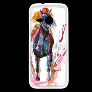 Coque HTC One Mini 2 Equitation en peinture 10