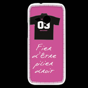 Coque HTC One Mini 2 Pilier droit Bonus offensif-défensif Rose 2