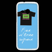 Coque HTC One Mini 2 Soigneur Bonus offensif-défensif Bleu 2