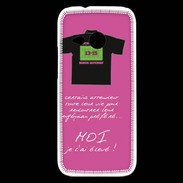 Coque HTC One Mini 2 Moi je l'ai élevé Bonus offensif-défensif Rose 2