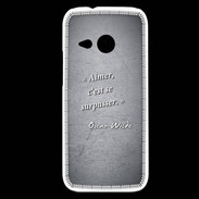 Coque HTC One Mini 2 Aimer Noir Citation Oscar Wilde