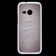 Coque HTC One Mini 2 Aimer Violet Citation Oscar Wilde