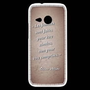 Coque HTC One Mini 2 Femmes comprises Rouge Citation Oscar Wilde