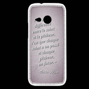 Coque HTC One Mini 2 Saint pêcheur Rose Citation Oscar Wilde