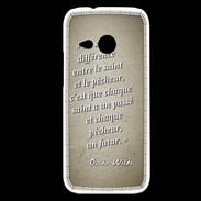 Coque HTC One Mini 2 Saint pêcheur Sepia Citation Oscar Wilde