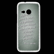 Coque HTC One Mini 2 Saint pêcheur Vert Citation Oscar Wilde