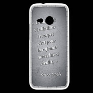 Coque HTC One Mini 2 Ame nait Noir Citation Oscar Wilde