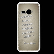 Coque HTC One Mini 2 Ame nait Sepia Citation Oscar Wilde