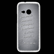 Coque HTC One Mini 2 Avis gens Noir Citation Oscar Wilde