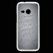 Coque HTC One Mini 2 Emotion égarée Noir Citation Oscar Wilde