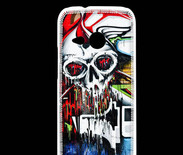 Coque HTC One Mini 2 Tête de mort Graffiti couleur