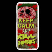 Coque HTC One Mini 2 Keep Calm and Kill Zombies Cervelle