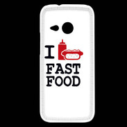 Coque HTC One Mini 2 I love Fast Food