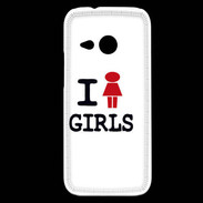 Coque HTC One Mini 2 I love Girl