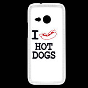 Coque HTC One Mini 2 I love Hot Dogs