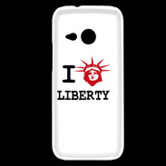 Coque HTC One Mini 2 I love Liberty