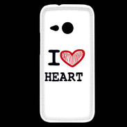Coque HTC One Mini 2 I love Heart