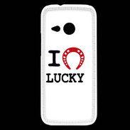 Coque HTC One Mini 2 I love Lucky