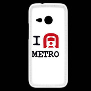 Coque HTC One Mini 2 I love Metro