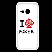 Coque HTC One Mini 2 I love Poker Spade