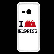 Coque HTC One Mini 2 I love Shopping