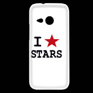 Coque HTC One Mini 2 I love Stars