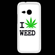 Coque HTC One Mini 2 I love Weed