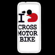 Coque HTC One Mini 2 i love Cross Motor