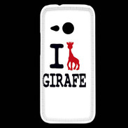 Coque HTC One Mini 2 I love Girafe