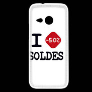Coque HTC One Mini 2 I love Soldes