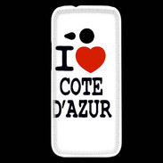 Coque HTC One Mini 2 I love Cote d'Azur
