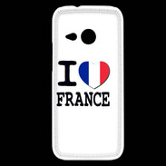 Coque HTC One Mini 2 I love France 2