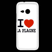 Coque HTC One Mini 2 I love La Plagne