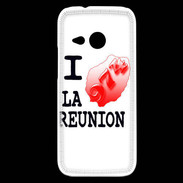 Coque HTC One Mini 2 I love La Réunion 2