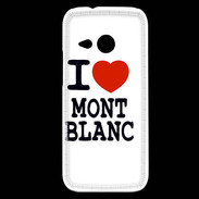 Coque HTC One Mini 2 I love Mont Blanc