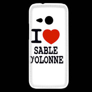 Coque HTC One Mini 2 I love Sable d'Olonne