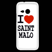 Coque HTC One Mini 2 I love Saint Malo