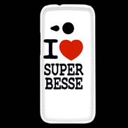 Coque HTC One Mini 2 I love Super Besse