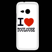 Coque HTC One Mini 2 I love Toulouse