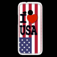 Coque HTC One Mini 2 I love USA 3