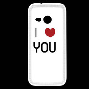 Coque HTC One Mini 2 I love you