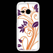 Coque HTC One Mini 2 motif flora violet